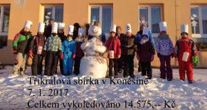 Tříkrálová sbírka v Koněšíně